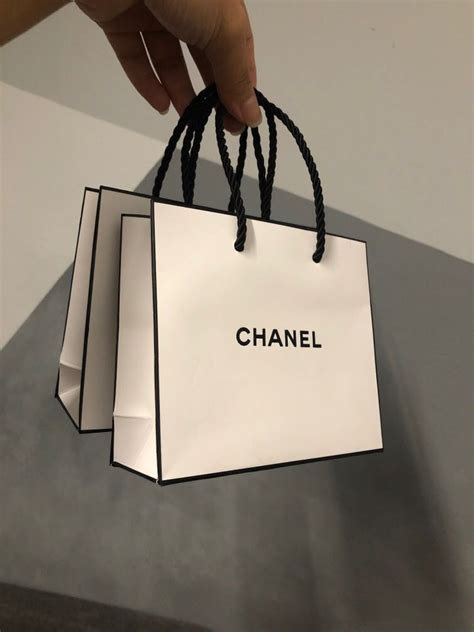 chanel paper bag.